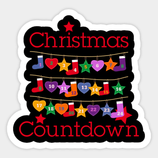 Christmas Seasons - Pretty Countdown Calendar 1 Sticker